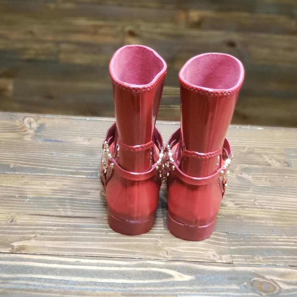 Michael Kors Women's Red Rain Boots US Size7 - Picture 4 of 6